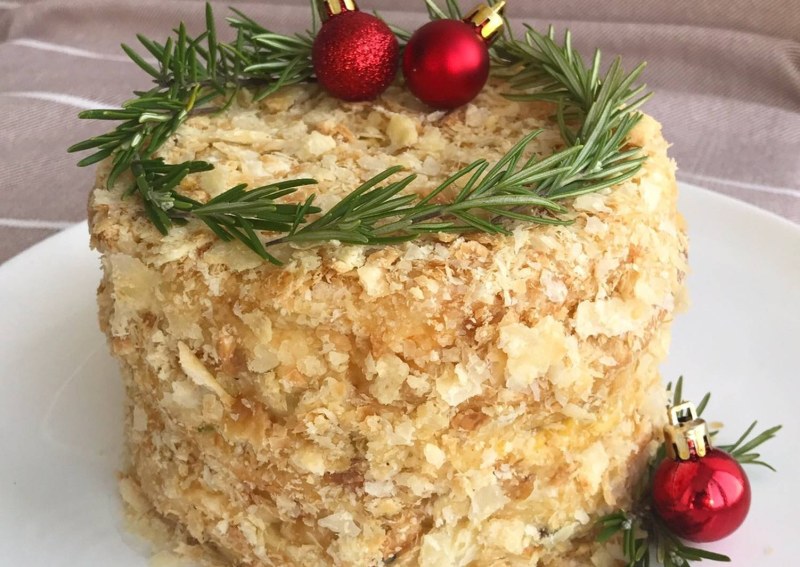 Мясной торт Наполеон