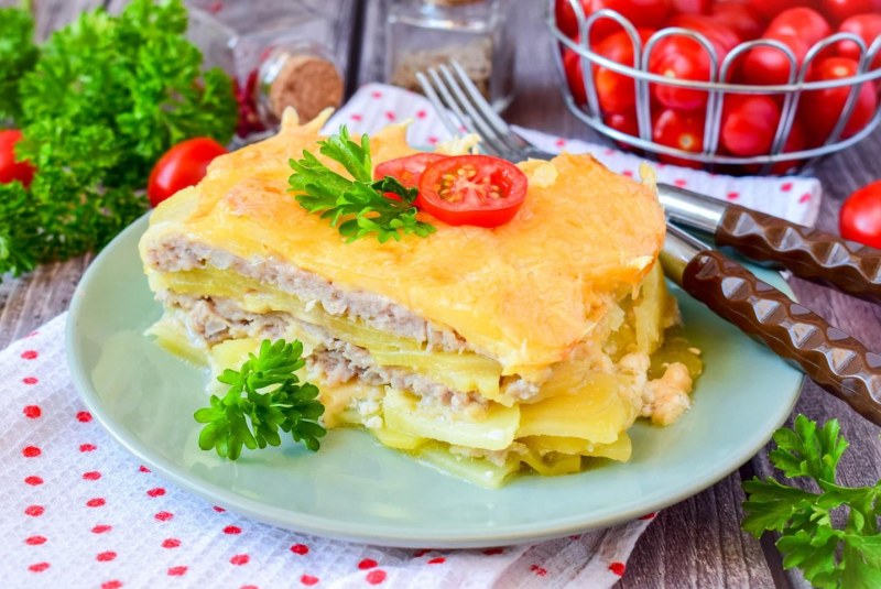 Запеканка из макарон с рыбой