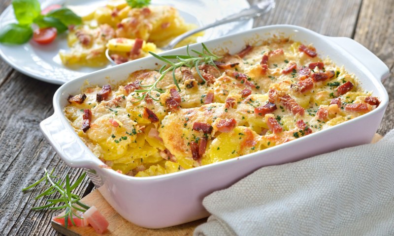 Запеканка с фаршем и овощами