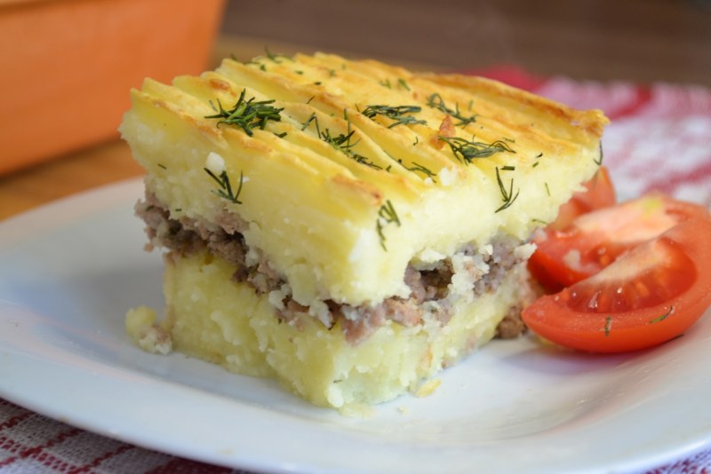 Запеканка с картошкой и фаршем
