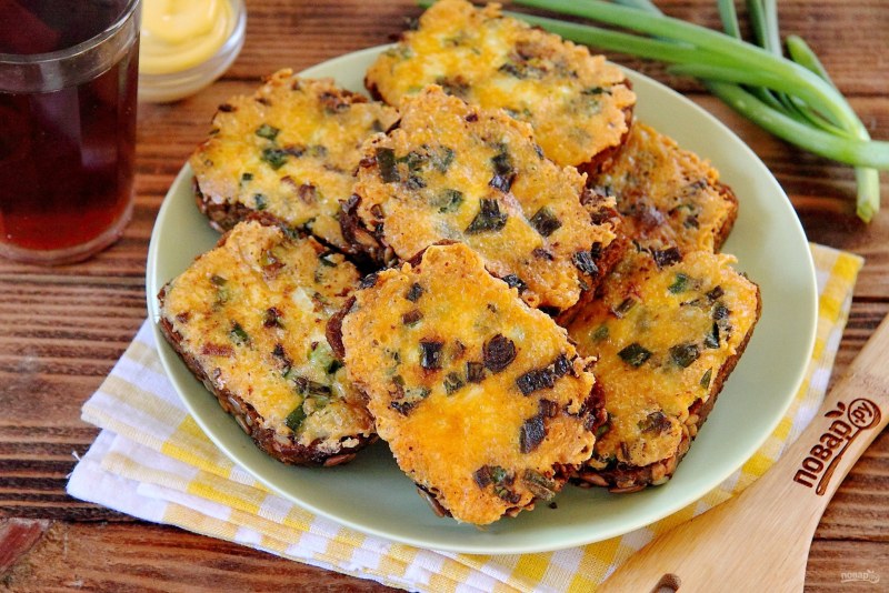 Гренки с сыром