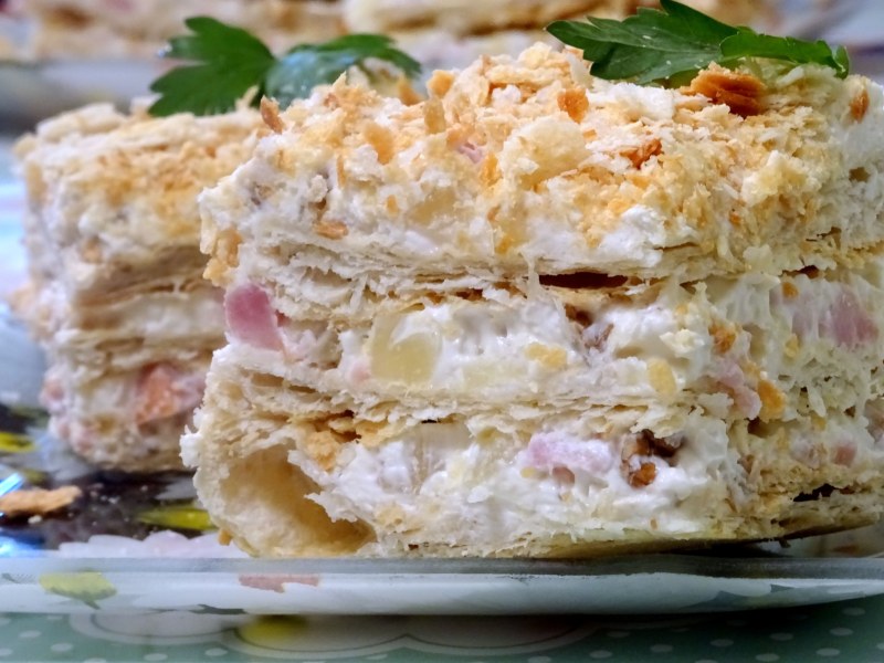 Торт с коржами на майонезе