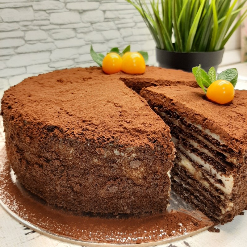 Медовик с заварным кремом