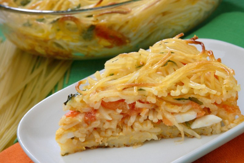 Макаронная запеканка с мясом