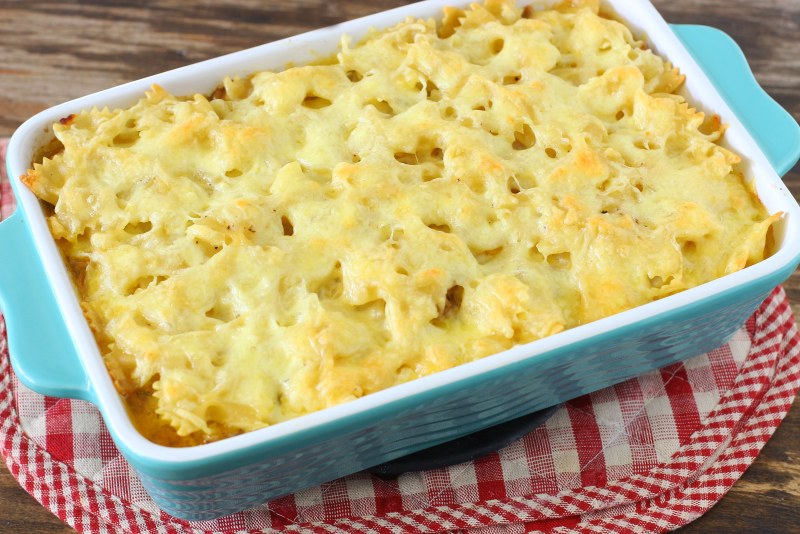 Макароны запеченные с сыром