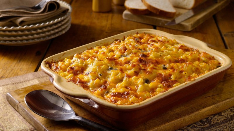 Запечённые макароны с пармезаном