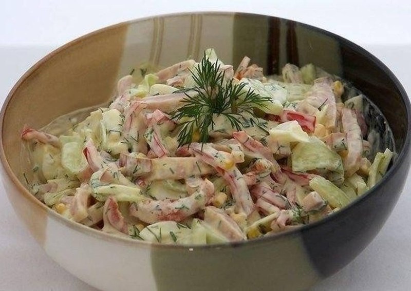 Салат с ветчиной