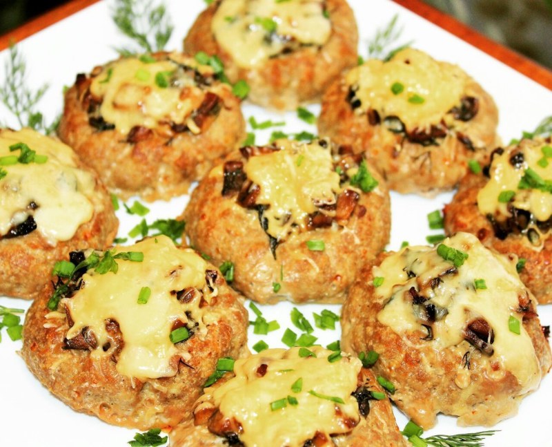 Мясные гнездышки из фарша