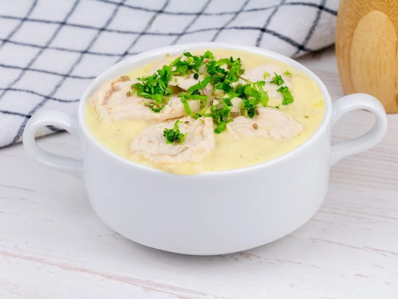 Суп пюре с курицей