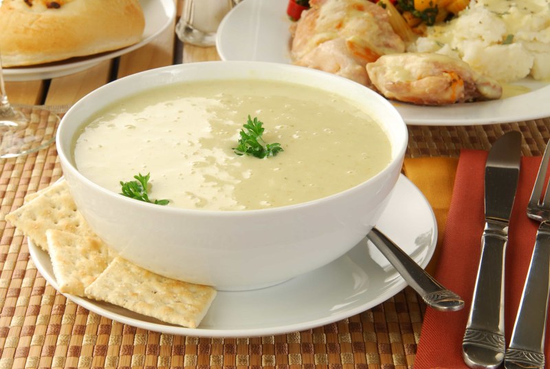 Крем суп из курицы