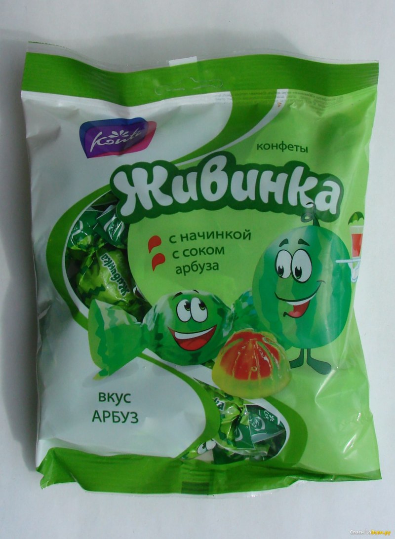 Конфета Живинка вкус Арбуз