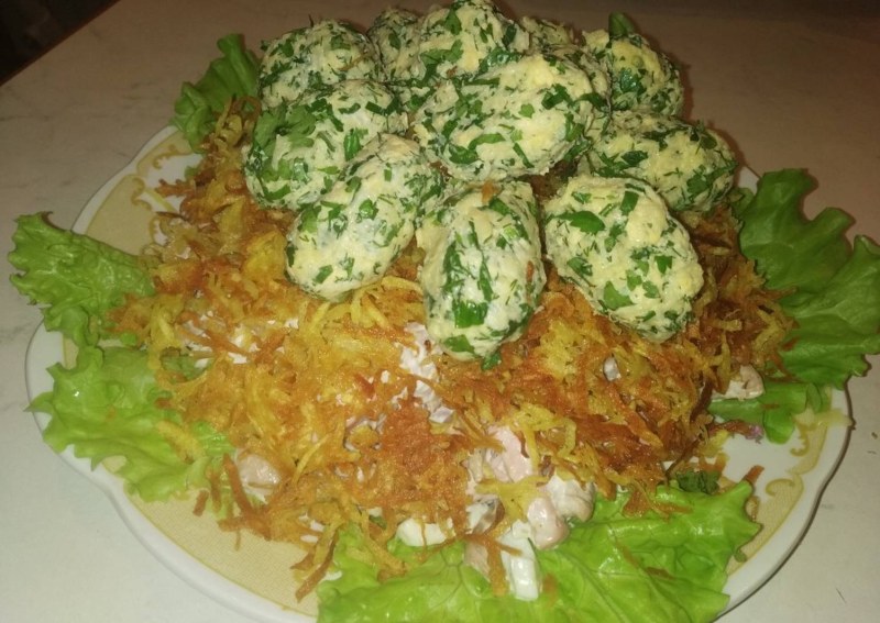 Салат Курочка Ряба
