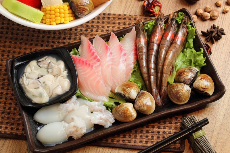 Японская кухня морепродукты