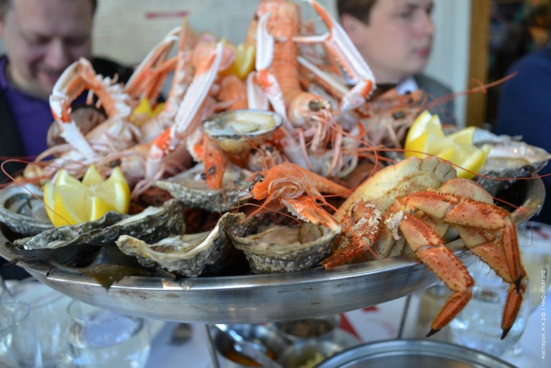 Морепродукты японского моря