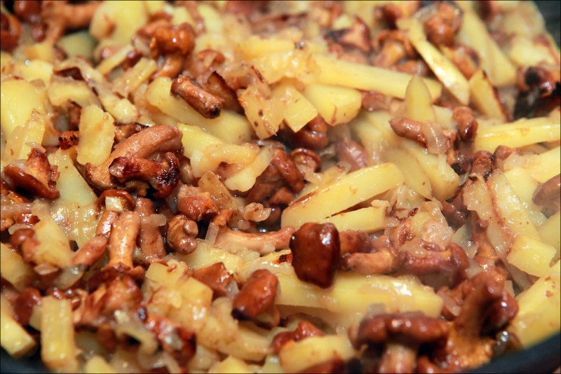 Картошка с лисичками