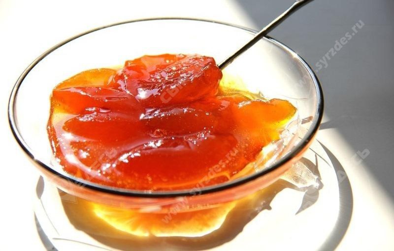 Грушевое варенье дольками Янтарное