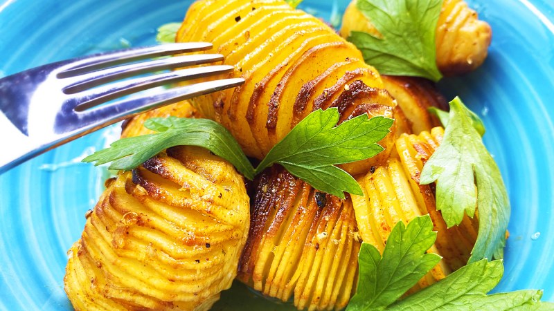 Картошка кружочками в духовке