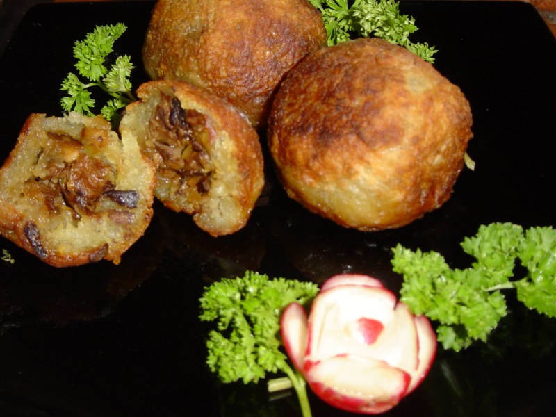 Картофельные драники с мясом