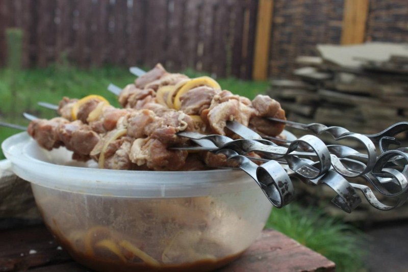 Шашлык из свинины с жирком