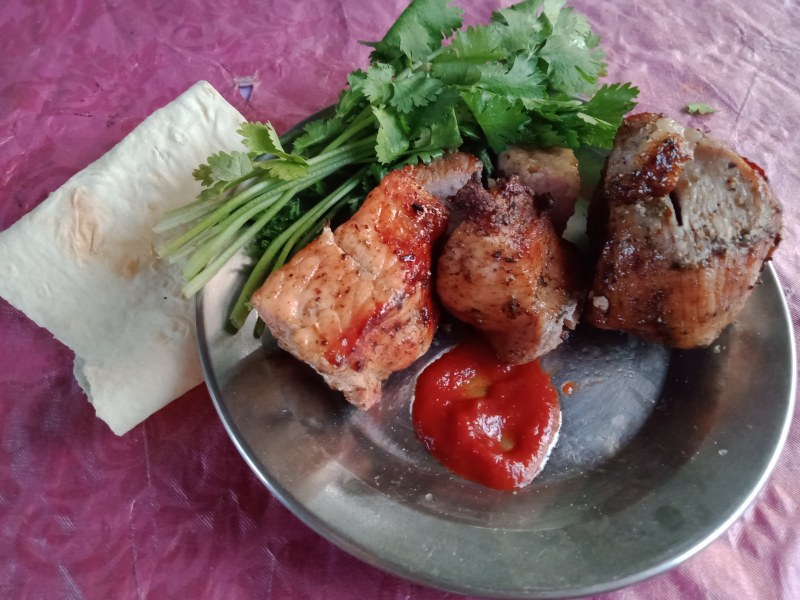 Мясо на шашлык с луком