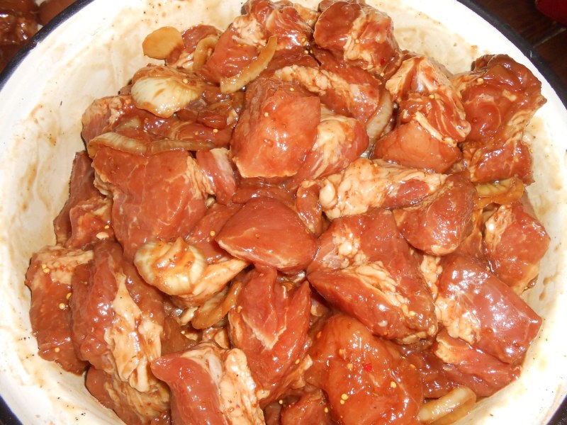 Шашлык из лопатки свинины