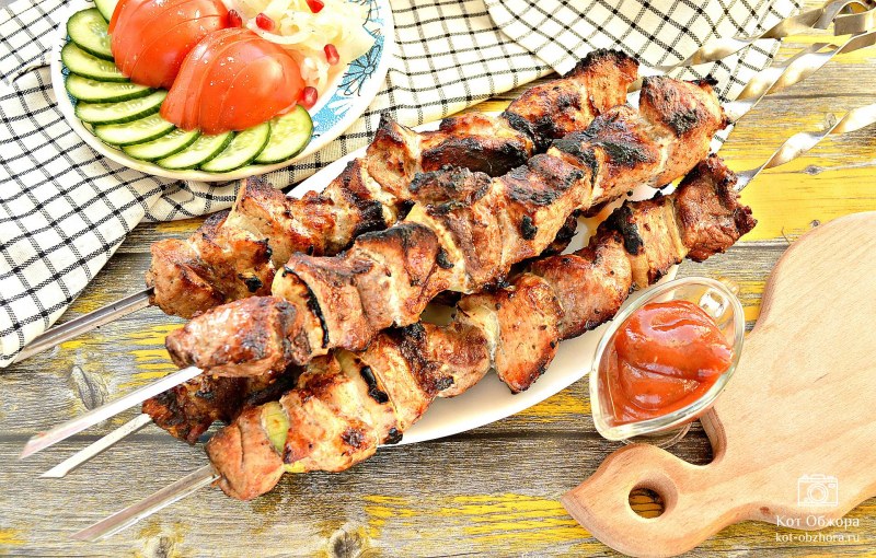 Шашлык из свиного карбоната