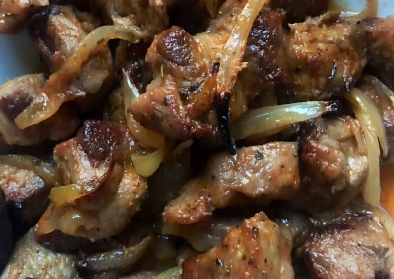 Шашлык крупным планом