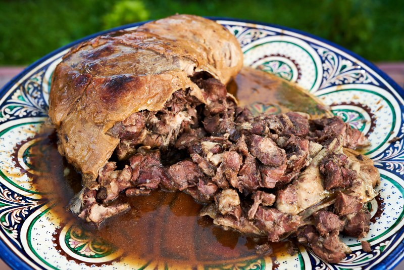 Калмыцкое национальное блюдо Кюр