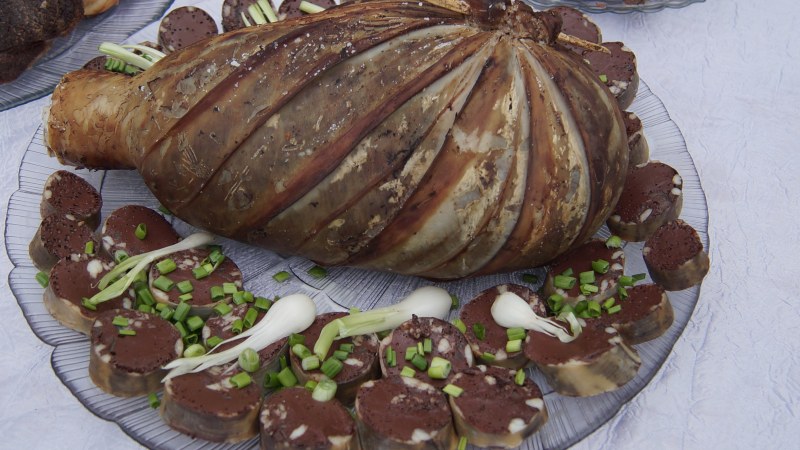Калмыцкое национальное блюдо Кюр