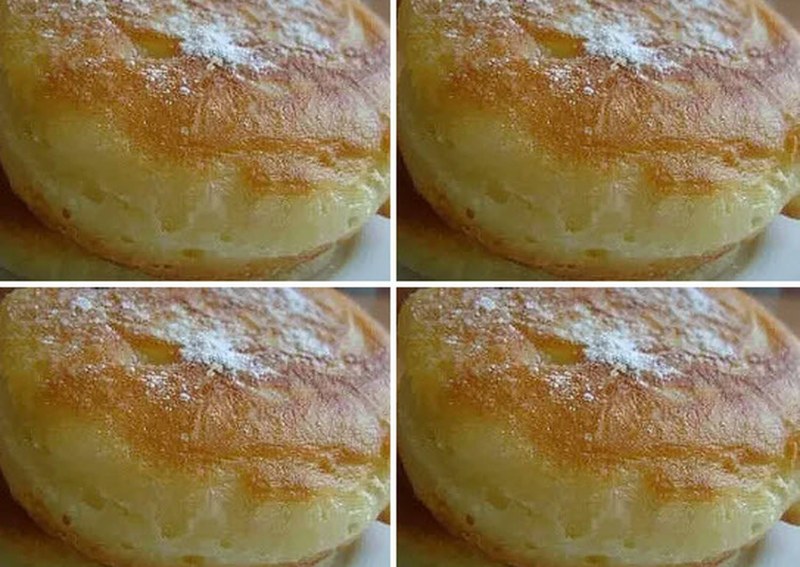 Оладьи с яблоками на кефире пышные