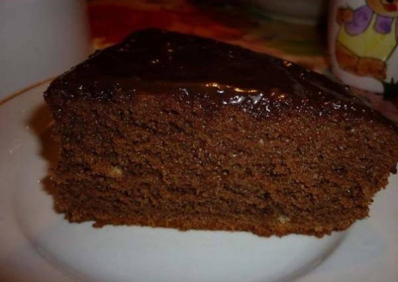 Торт с какао и шоколадом