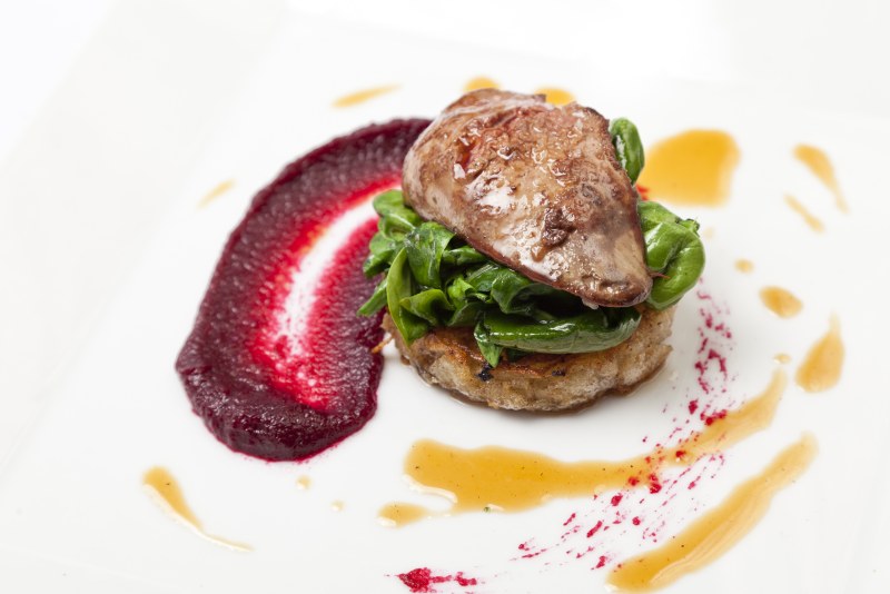 Chicken Liver with Peaches