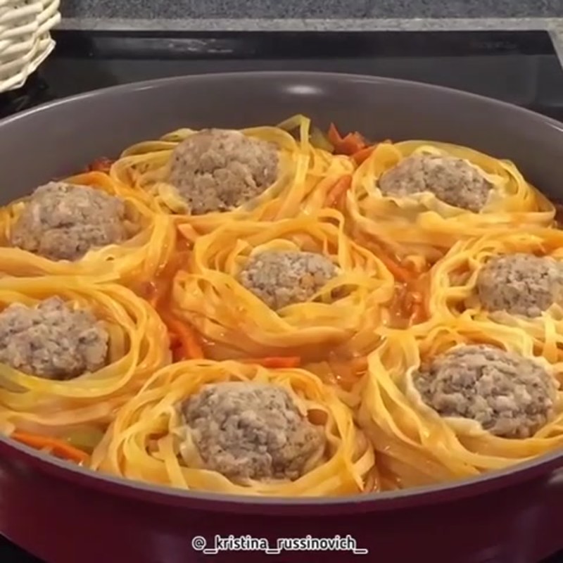 Макароны гнезда в духовке