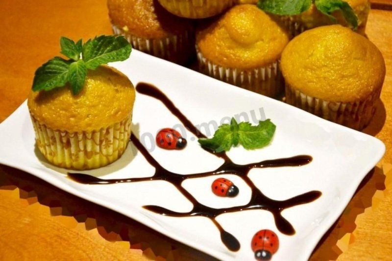 Шоколадный кекс с какао