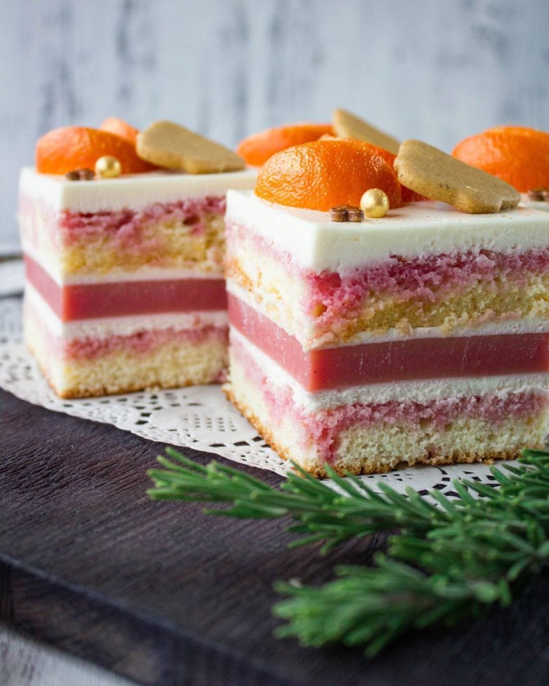 Торт с апельсиновой прослойкой