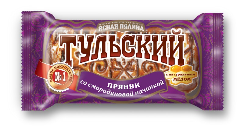Пряник "Тульский" яблоко-корица 0,140 /Ясная Поляна/ 1*22