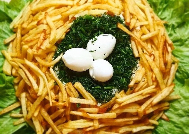 Салат гнездо кукушки