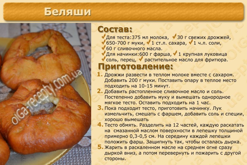 Пончики рецепт в карточках
