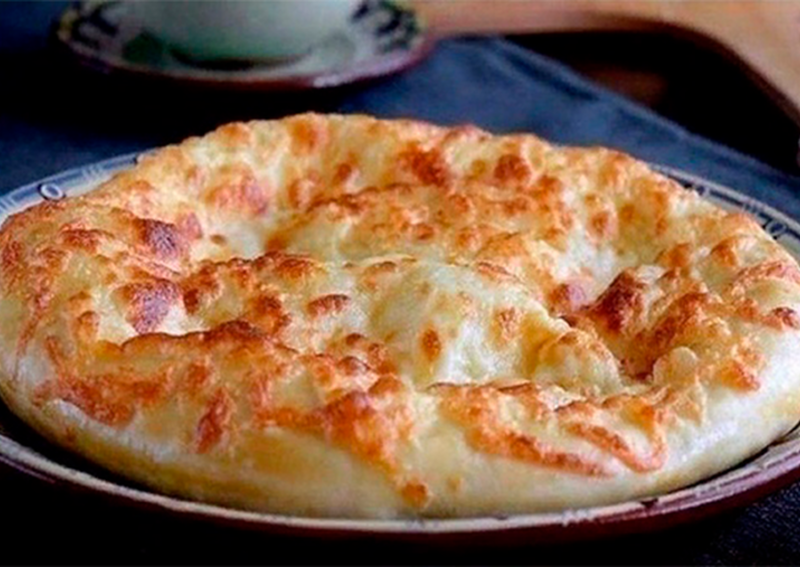 Пирог с адыгейским сыром и нори