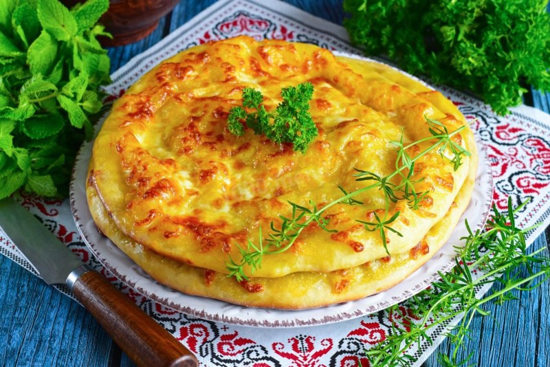 Хачапури по-аджарски на кефире