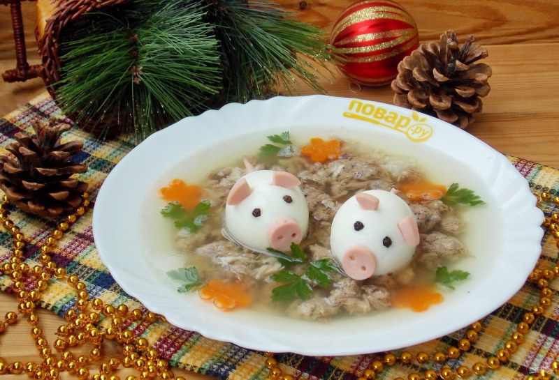 Заливное из курицы