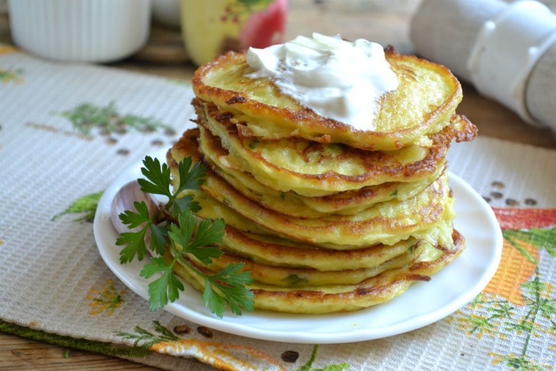 Кабачковые оладьи пышные