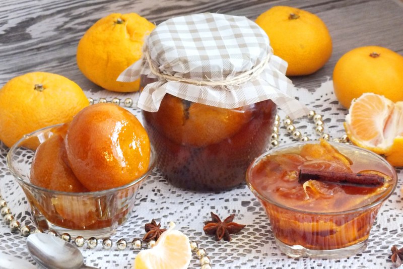 Варенье из мандаринов с яблоками