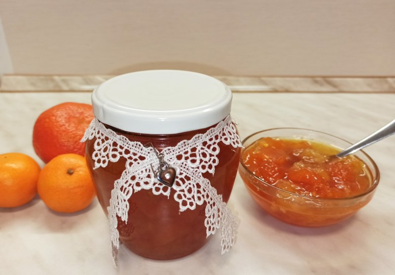 Джем из мандаринов с кожурой в мультиварке