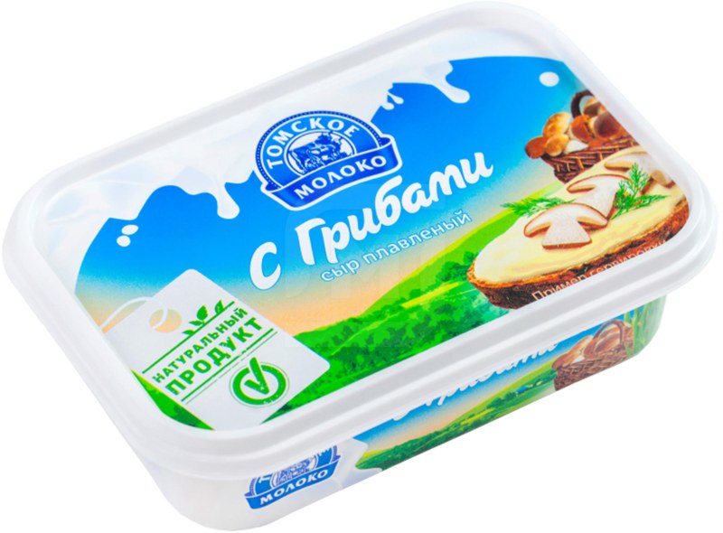 Плавленый сыр Hochland с грибами 8 ломтиков 150г