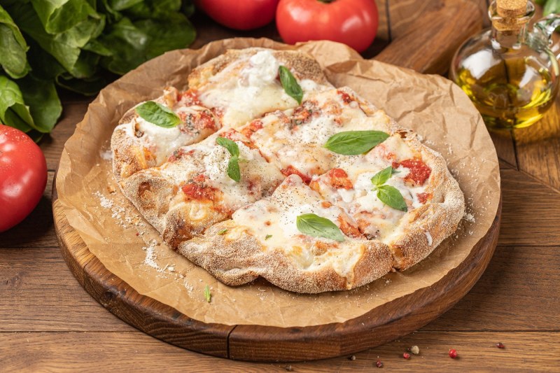 Пицца на кабачковой основе