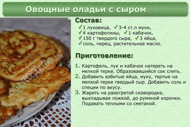 Оладьи с кабачками
