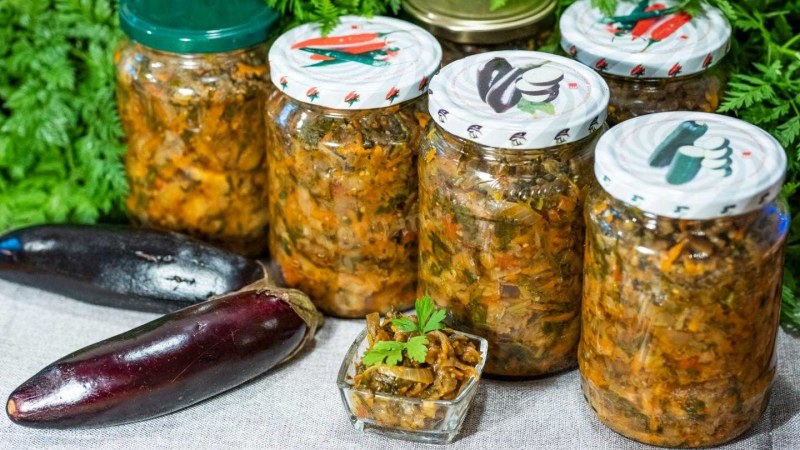 Икра баклажанная на зиму самая вкусная