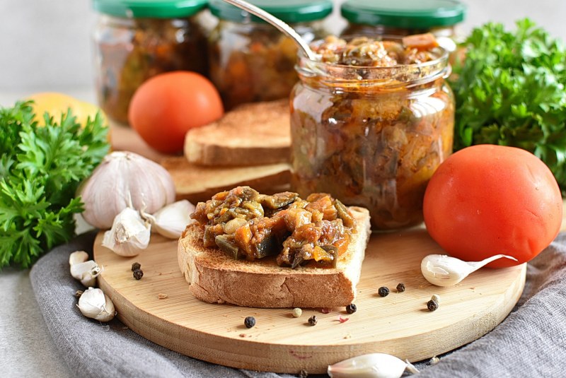 Овощеые закуска с баклажаном