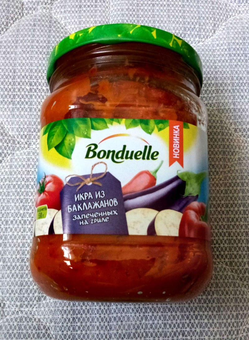Бондюэль икра из баклажанов 530g